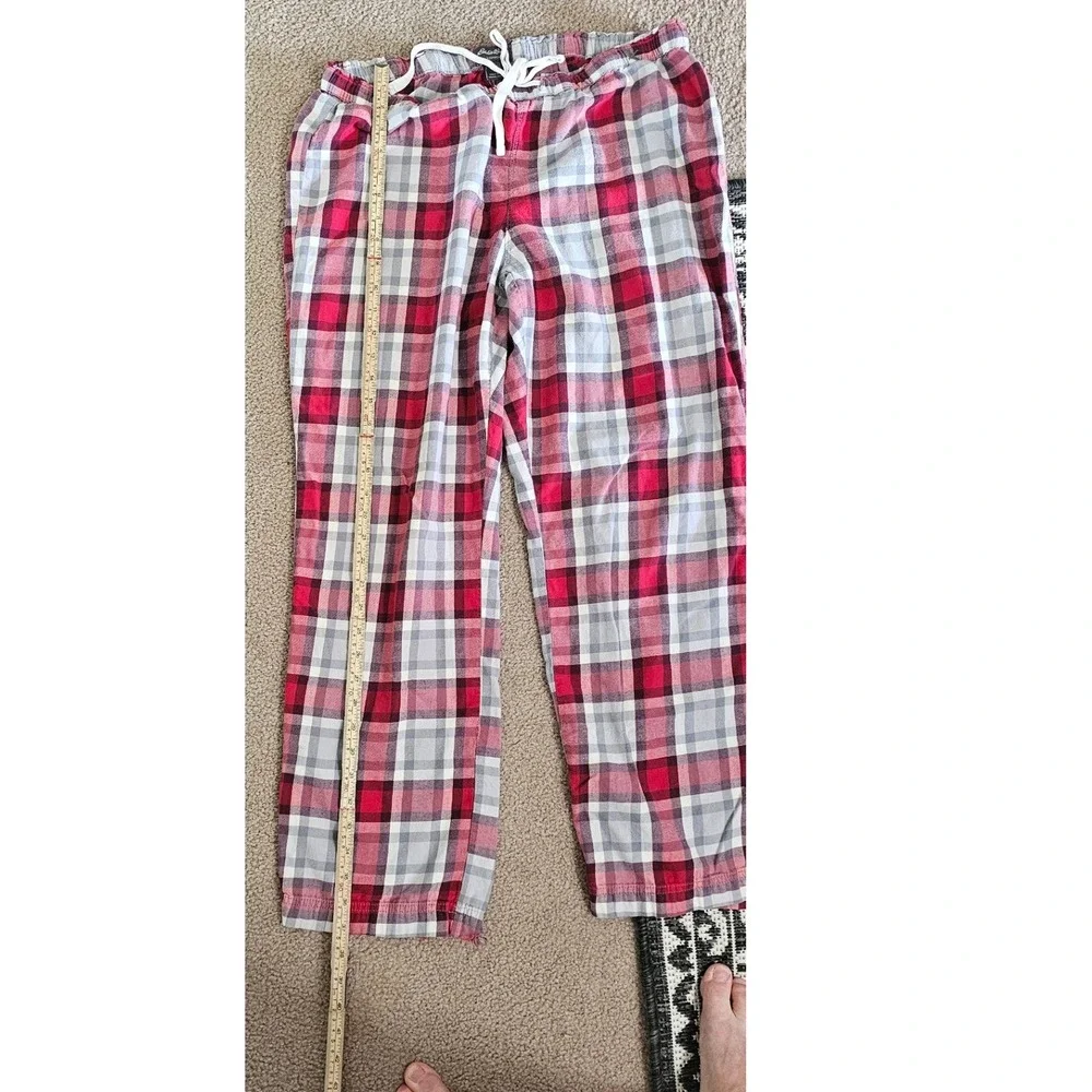 Eddie Bauer Womens Red Plaid Pajama Pants Sleepwear Lounge Bottoms Size L - Picture 5 of 9